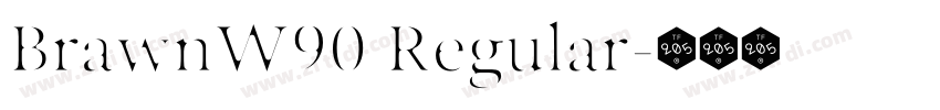 BrawnW90 Regular字体转换 BrawnW90 Regular字体转换